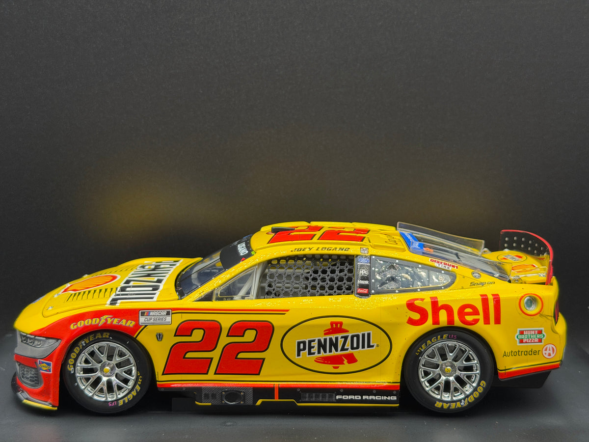 Joey Logano #22 Shell Pennzoil 2026 Duel at Daytona Win Lionel ELITE diecast, driver-side profile