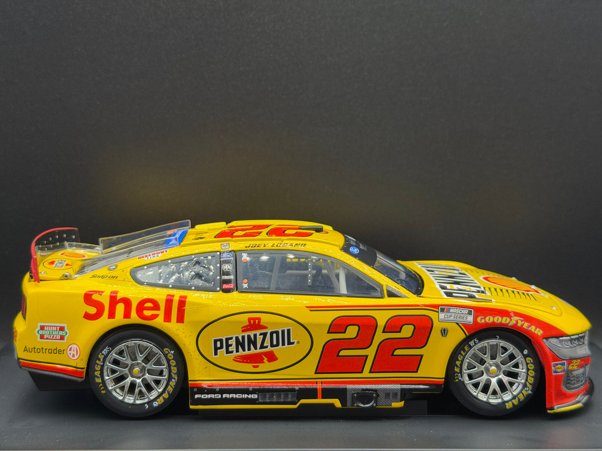 Joey Logano #22 Shell Pennzoil 2026 Duel at Daytona Win Lionel ELITE diecast, passenger-side profile