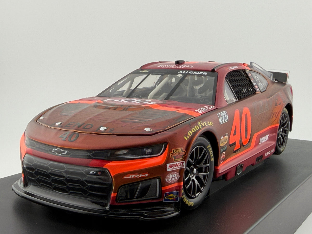 Justin Allgaier #40 Traveller Whiskey 2026 Chevrolet Whiskey Finish 1:24 1 of 612 DIN 425 - front 3/4 hero view