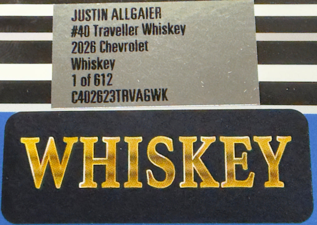 Justin Allgaier #40 Traveller Whiskey 2026 Chevrolet Whiskey Finish 1:24 1 of 612 DIN 425 - photo 13