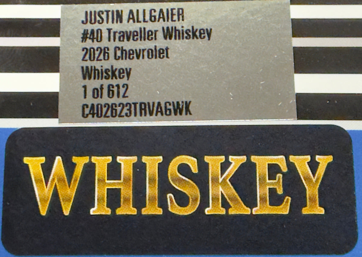 Justin Allgaier #40 Traveller Whiskey 2026 Chevrolet Whiskey Finish 1:24 1 of 612 DIN 425 - photo 13