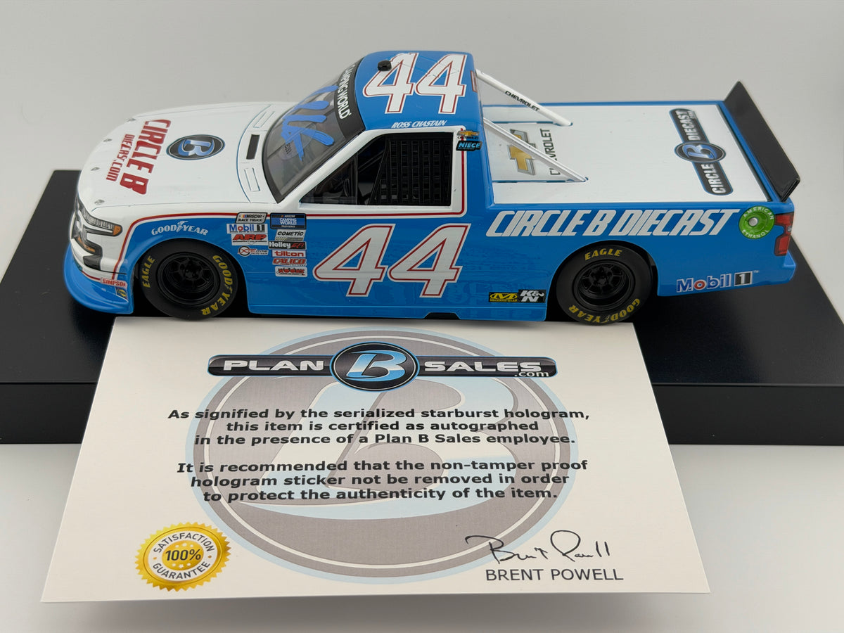 Ross Chastain #44 CircleBDiecast.com Plan B Sales 2021 Silverado autographed 1:24 1 of 504 DIN 165 - photo 11