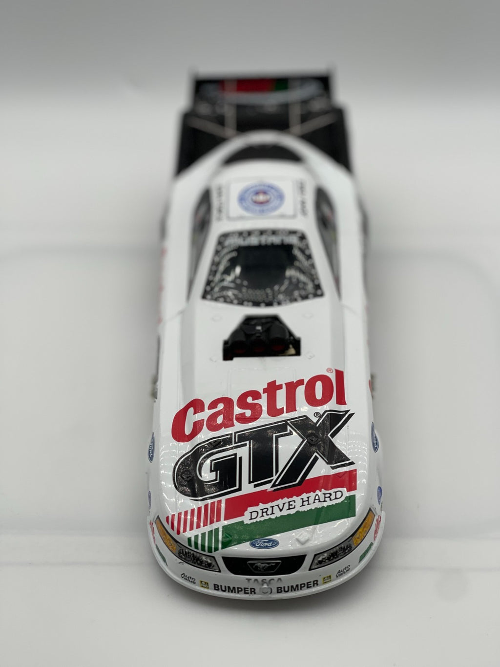 John Force Castrol GTX 2001 Mustang Funny Car Diecast