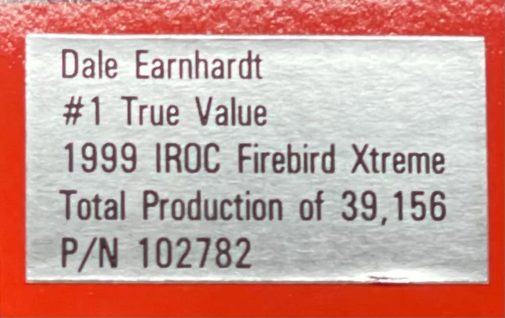 Dale Earnhardt #1 True Value 1999 IROC Firebird Xtreme 1:24 NASCAR Diecast - original photograph 9