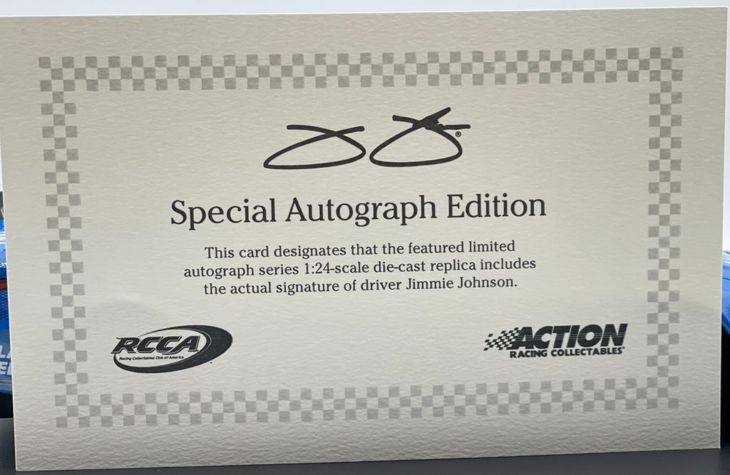 Jimmie Johnson #84 Carvana 2026 Camry Autographed 1:24 NASCAR 1/264 DIN 207
