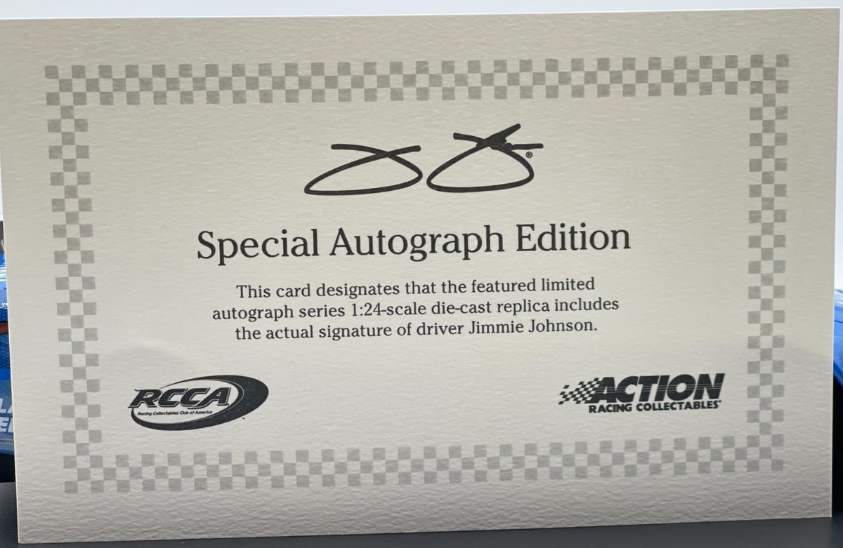 Jimmie Johnson #84 Carvana 2026 Camry Autographed 1:24 NASCAR 1/264 DIN 207