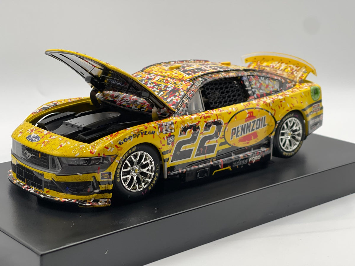 Joey Logano #22 Pennzoil Vegas Win 2024 Mustang ELITE 1:24 1/167 DIN 93
