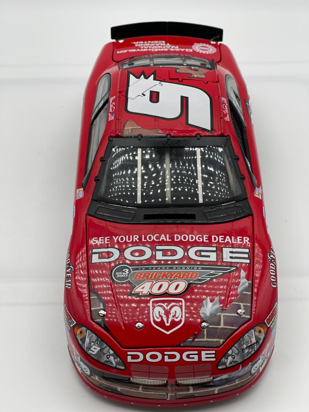 Bill Elliott #9 Dodge 10th Running of the Brickyard 2003 Intrepid ELITE 1 of 604 - original photograph 5