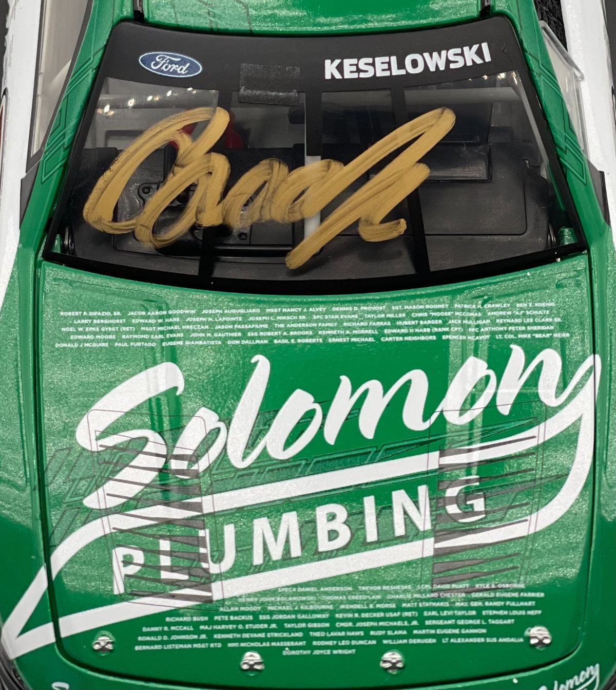 Brad Keselowski #6 Solomon Plumbing Tribute to Veterans 2024 Mustang Auto 1/144