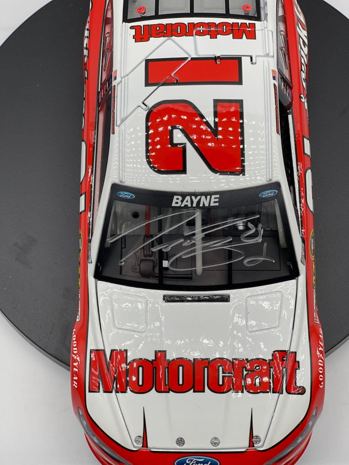 Trevor Bayne #21 Motorcraft Retro Daytona 2013 Fusion Autographed 1/96 DIN 9