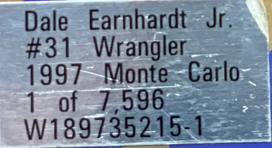 Dale Earnhardt Jr. #31 Wrangler 1997 Monte Carlo 1:18 NASCAR 1/7596 - original photograph 9