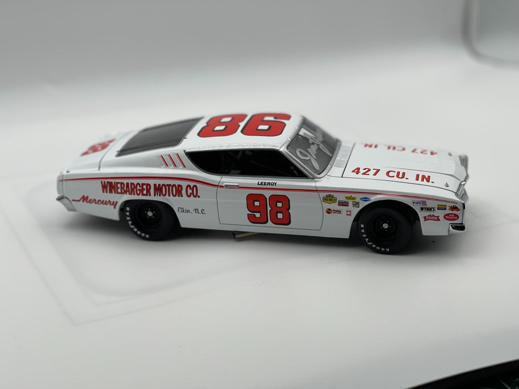 Junior Johnson Signed LeeRoy Yarbrough #98 1969 Mercury Cyclone NASCAR Legends