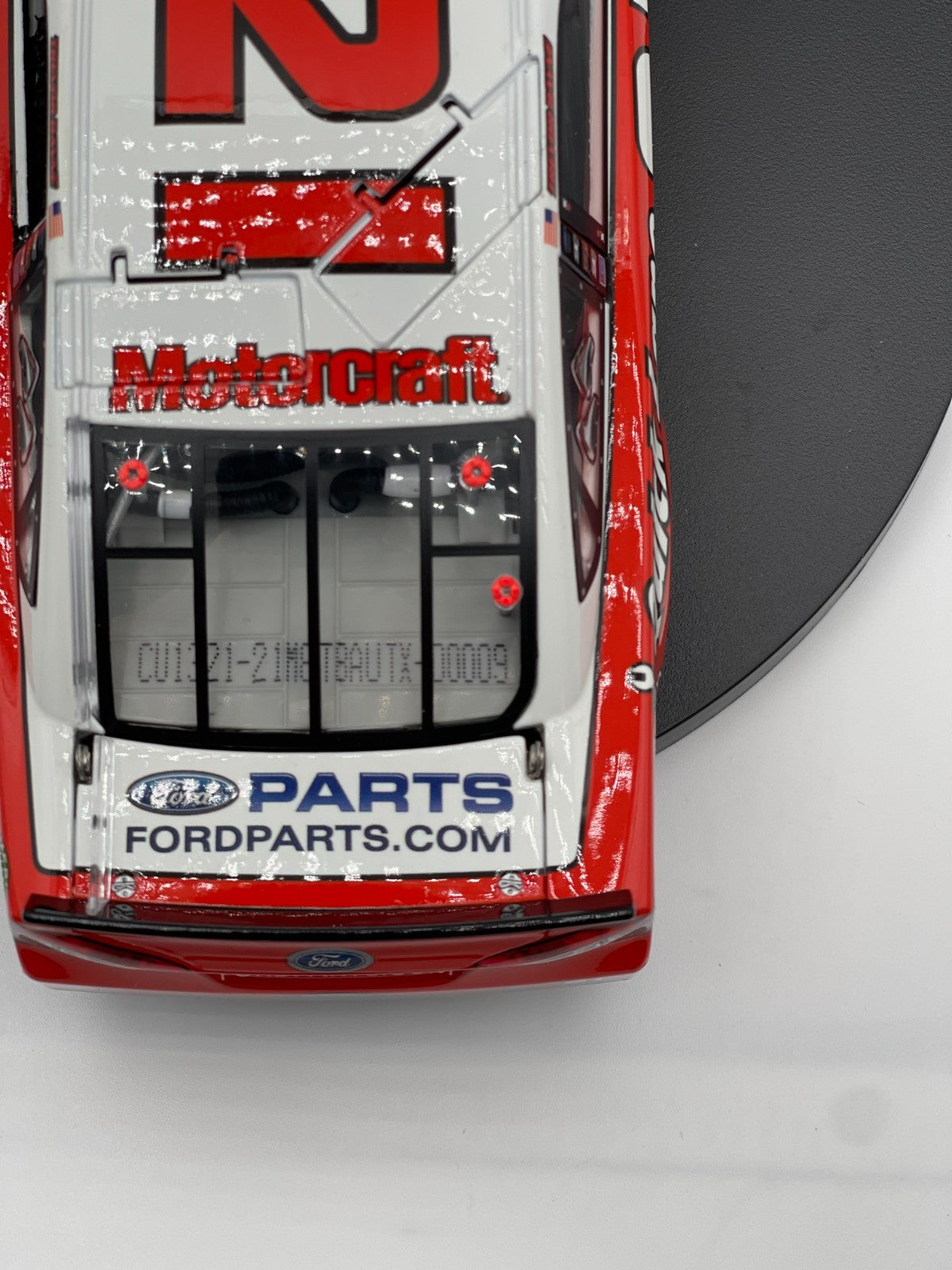 Trevor Bayne #21 Motorcraft Retro Daytona 2013 Fusion Autographed 1/96 DIN 9