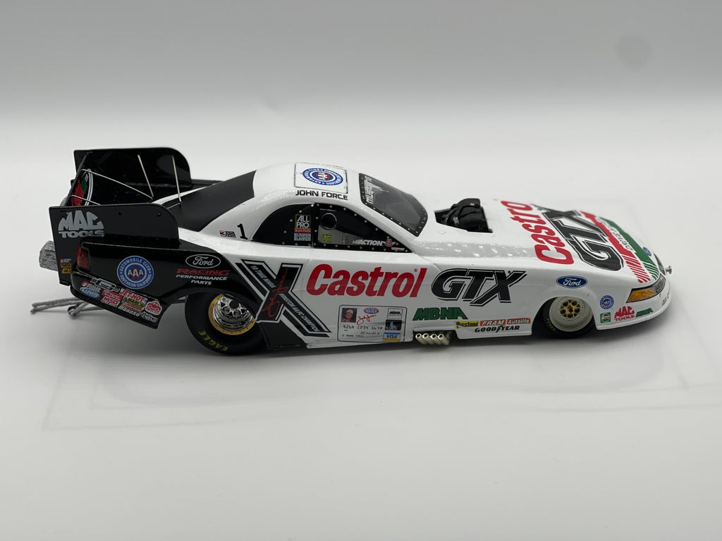 John Force Castrol GTX 2001 Mustang Funny Car Diecast