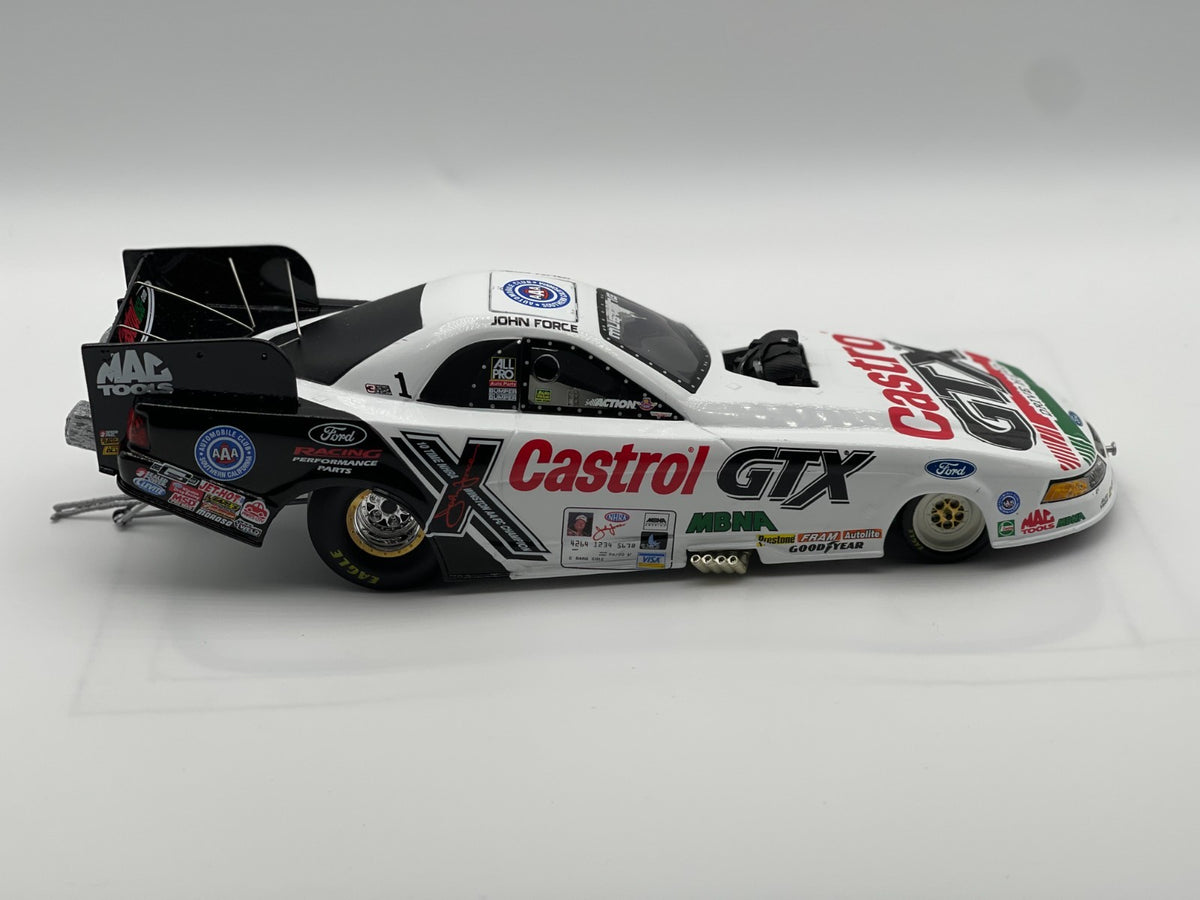 John Force Castrol GTX 2001 Mustang Funny Car Diecast