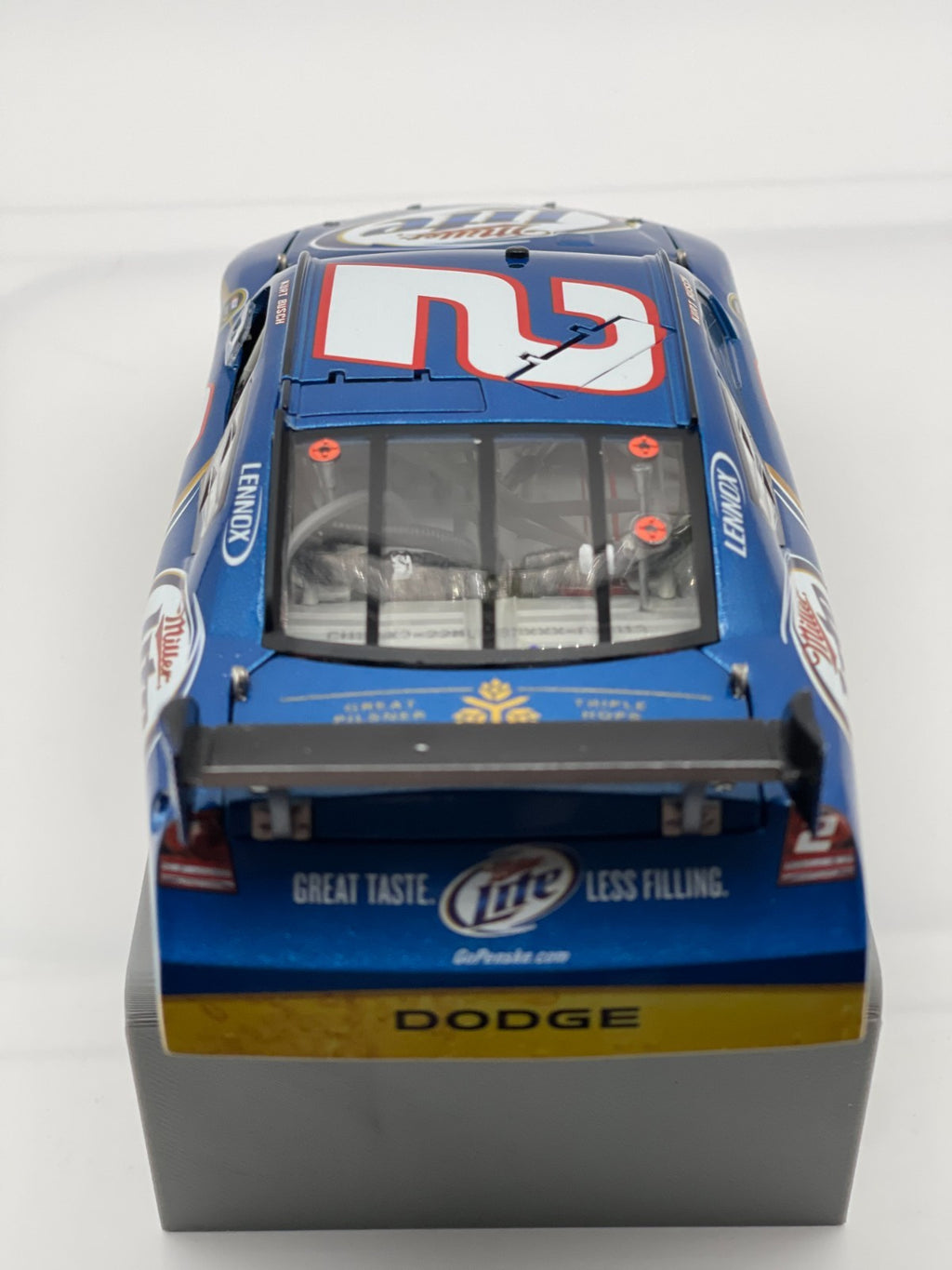 Kurt Busch #2 Miller Lite 2010 Charger ELITE 1:24 1/100 DIN 13