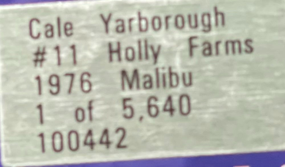 Cale Yarborough #11 Holly Farms 1976 Chevy Malibu 1:24 NASCAR 1/5640