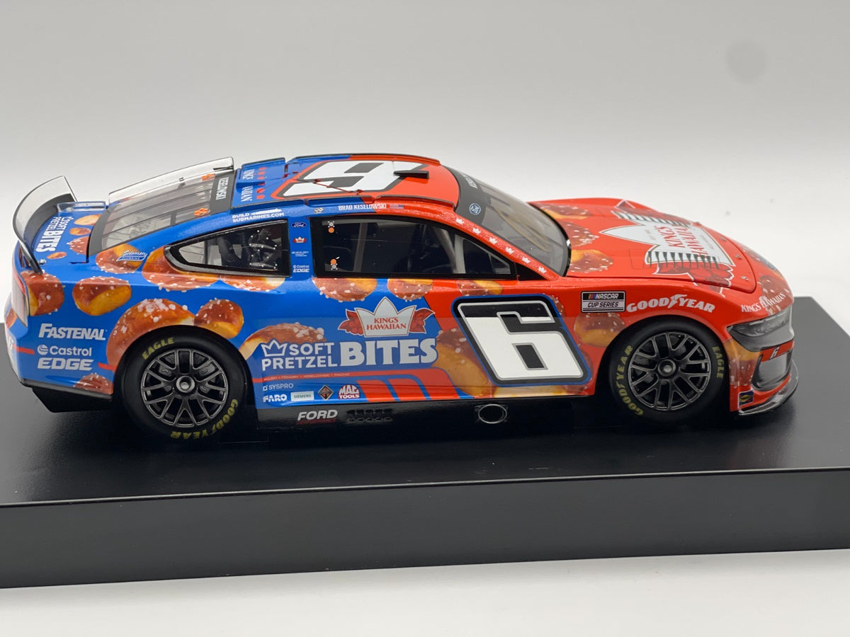 Brad Keselowski #6 King's Hawaiian Soft Pretzel Bites 2024 Mustang Auto 1/72