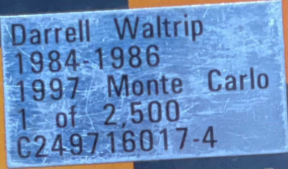 Darrell Waltrip 1984-1986 1997 Monte Carlo 1:24 NASCAR 1/2500