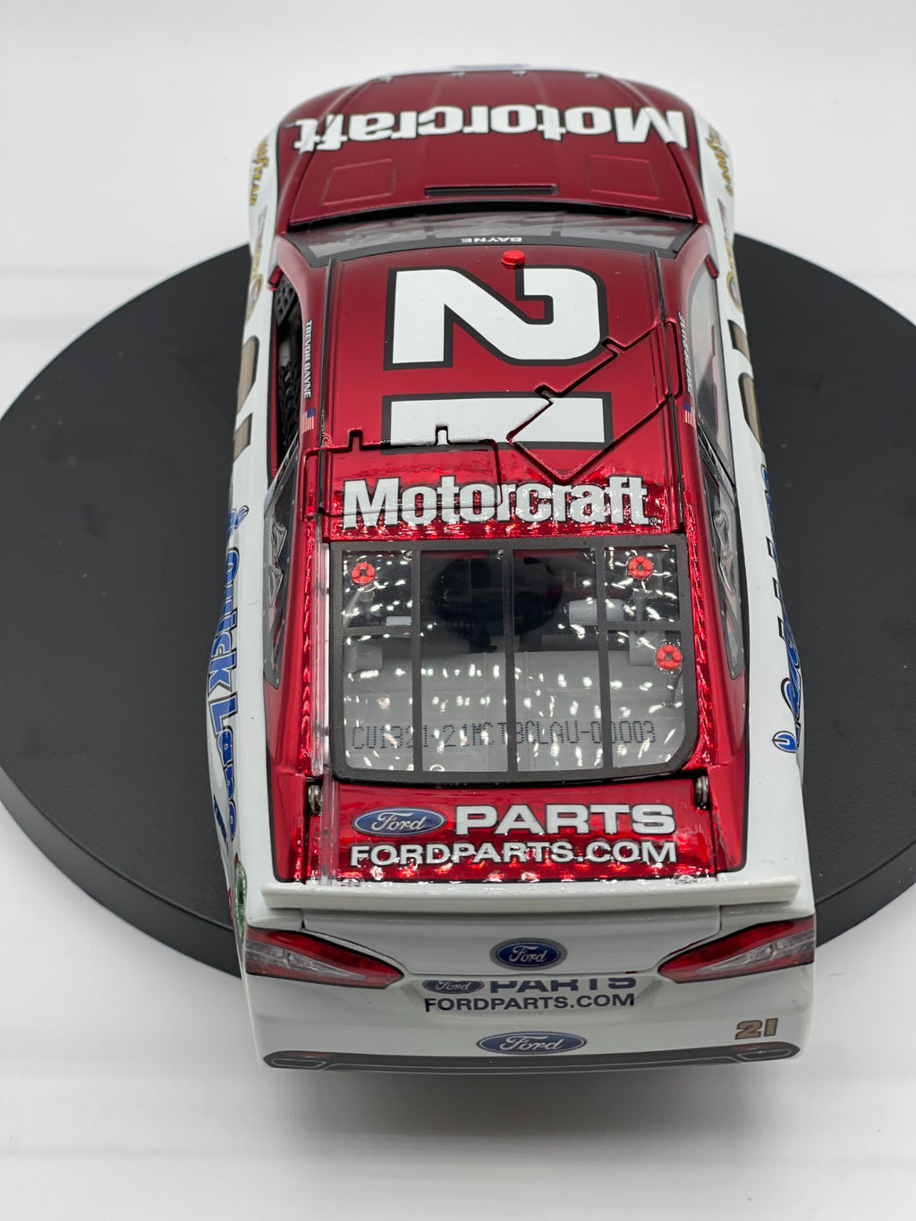 Trevor Bayne #21 Motorcraft Quick Lane 2013 Fusion Auto Color Chrome 1/48 DIN 3