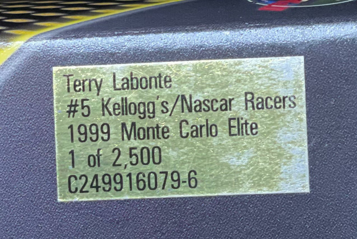 Terry Labonte #5 Kellogg’s NASCAR Racers 1999 Monte Carlo ELITE 1:24 1/2500