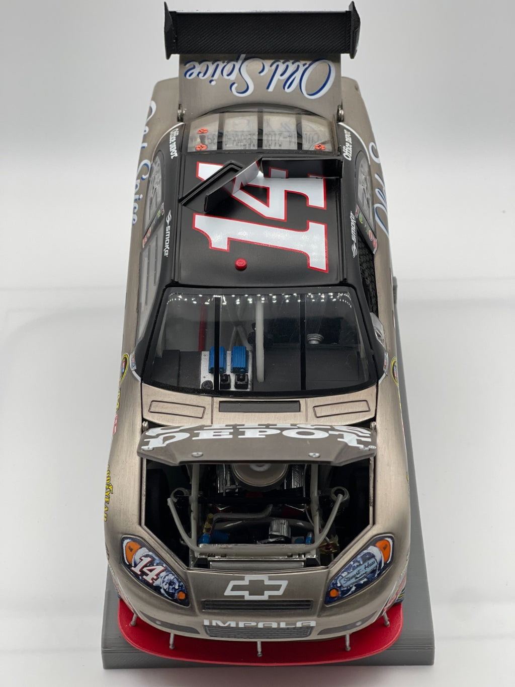Tony Stewart #14 Office Depot 2010 Impala Brushed Metal 1:24 1/412 NASCAR