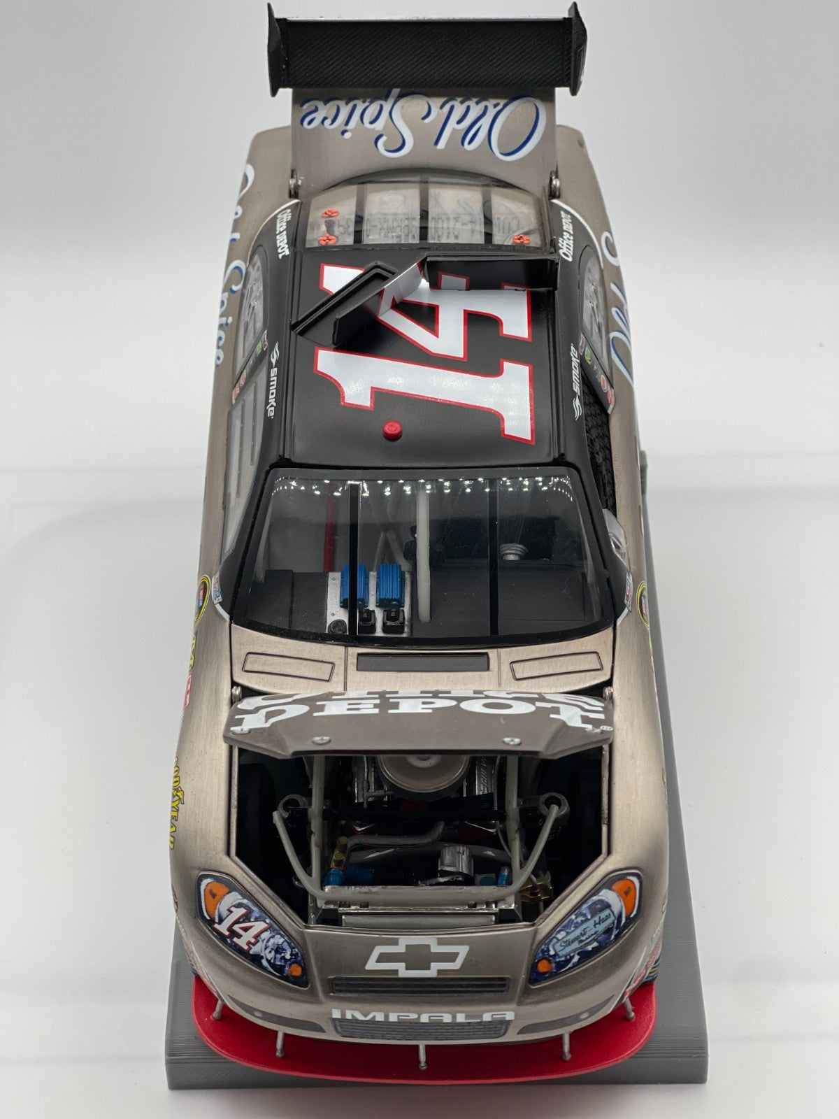 Tony Stewart #14 Office Depot 2010 Impala Brushed Metal 1:24 1/412 NASCAR