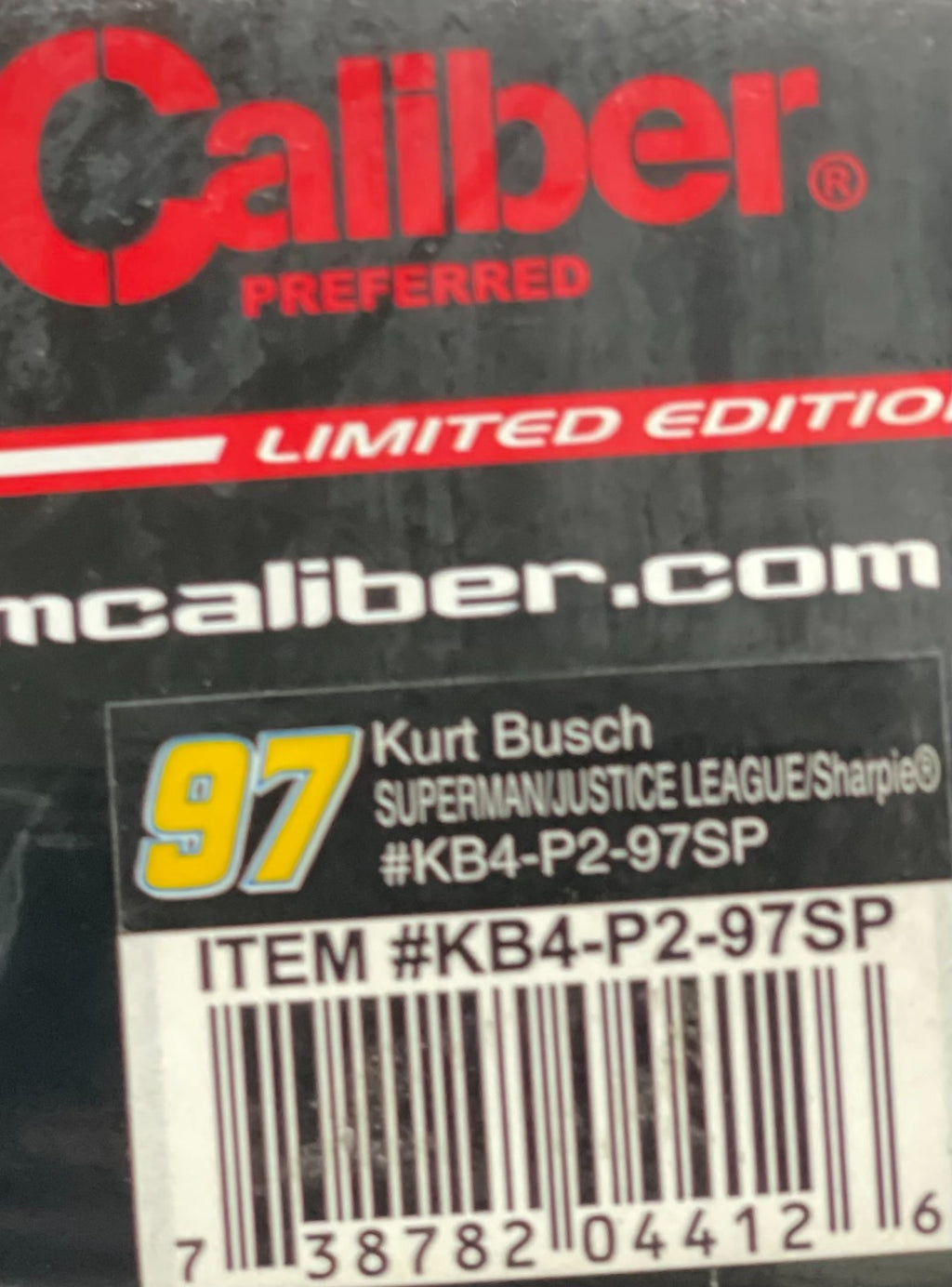Kurt Busch #97 Superman/Justice League/Sharpie 2004 Taurus Team Caliber 1/7560