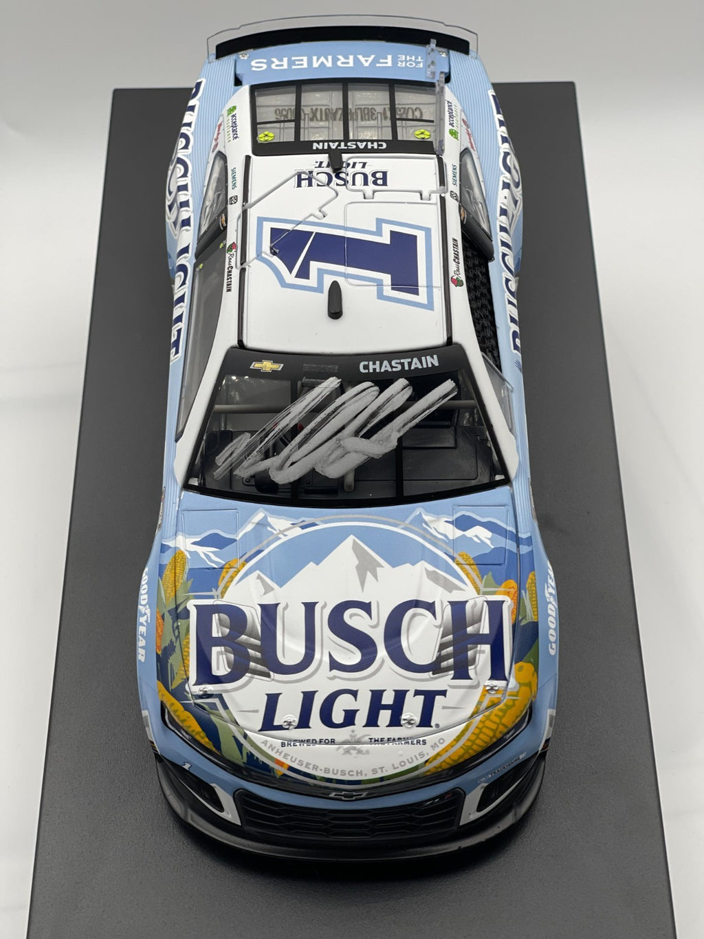 Ross Chastain #1 Busch Light Farming 2025 Chevrolet Autographed 1:24 1/84