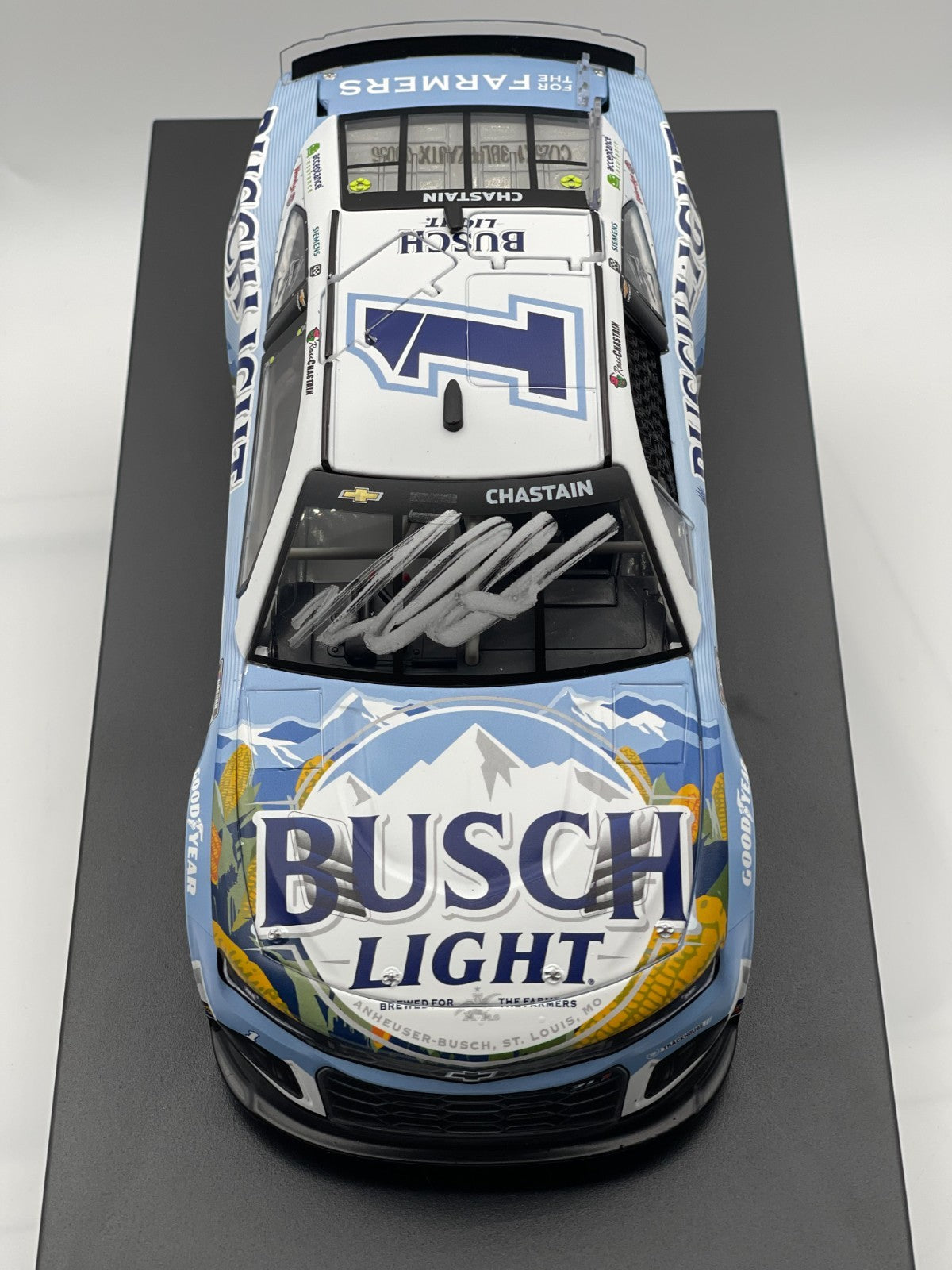 Ross Chastain #1 Busch Light Farming 2025 Chevrolet Autographed 1:24 1/84