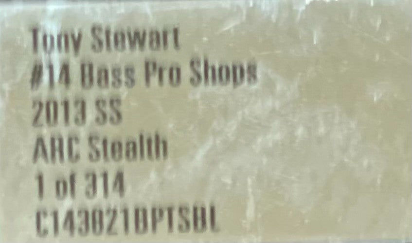Tony Stewart #14 Bass Pro Shops 2013 SS ARC Stealth 1 of 314 DIN 158 - original photograph 9