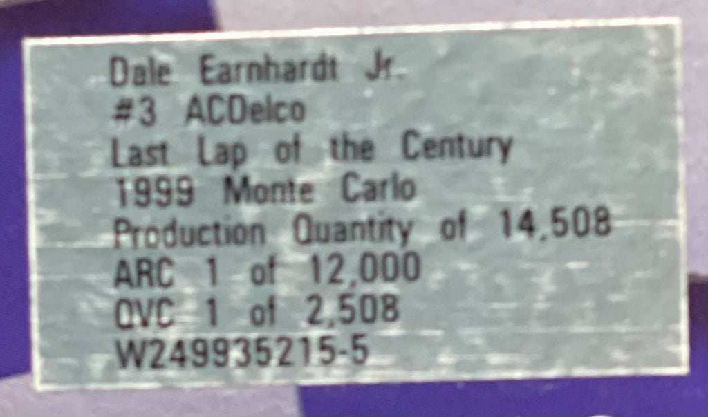 Dale Earnhardt Jr. #3 ACDelco Last Lap of the Century 1999 Monte Carlo CC - original photograph 8