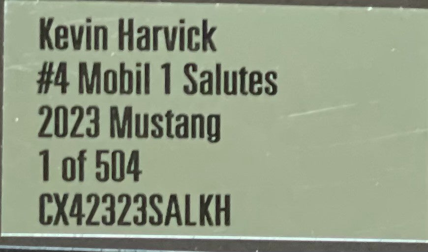 Kevin Harvick #4 Mobil 1 Salutes 2023 Mustang 1:24 NASCAR 1/504 DIN 64
