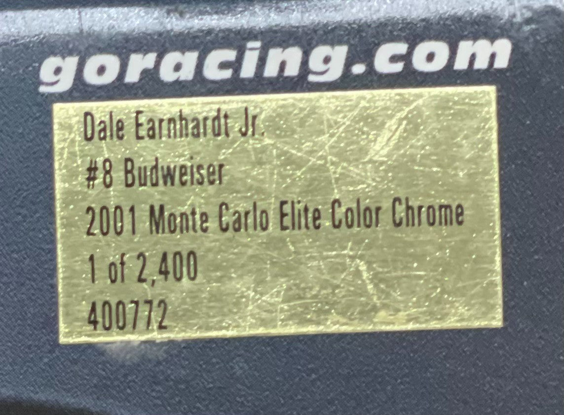 Dale Earnhardt Jr. #8 Budweiser 2001 Monte Carlo ELITE Color Chrome 1:24 1/2400