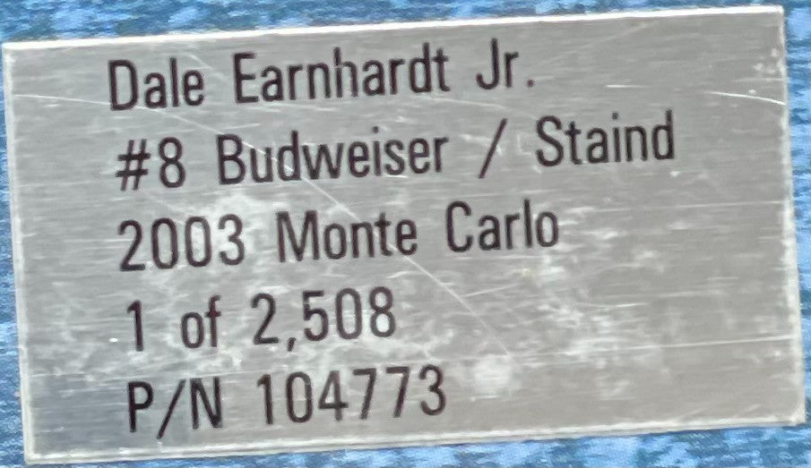 Dale Earnhardt Jr. #8 Budweiser Staind 2003 Monte Carlo Brushed Metal 1:24 NASCAR