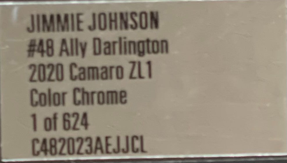 Jimmie Johnson #48 Ally Darlington 2020 Camaro ZL1 Color Chrome 1:24 1/624