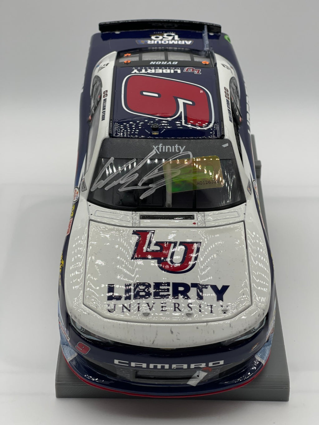 William Byron #9 Liberty University Indy Win 2017 Camaro Autographed 1:24