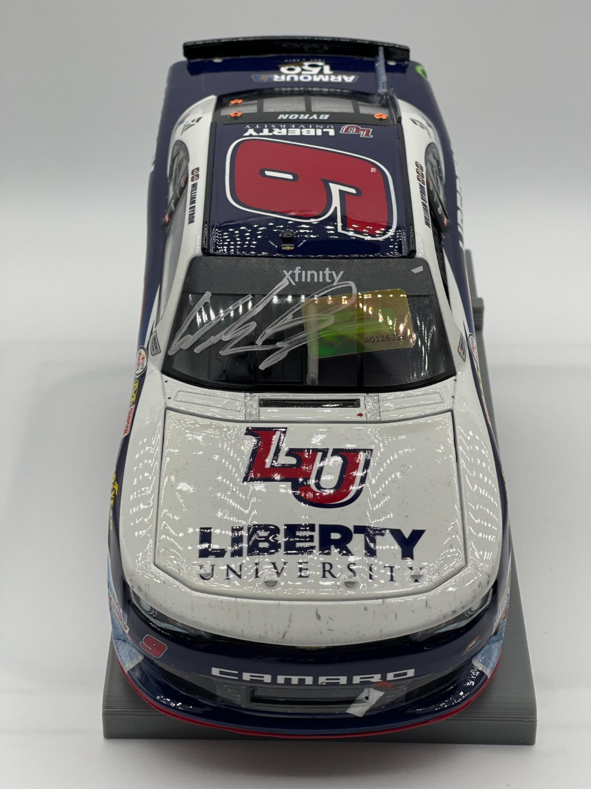 William Byron #9 Liberty University Indy Win 2017 Camaro Autographed 1:24