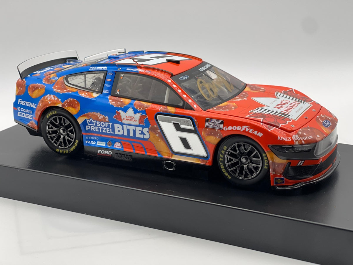 Brad Keselowski #6 King's Hawaiian Soft Pretzel Bites 2024 Mustang Auto 1/72