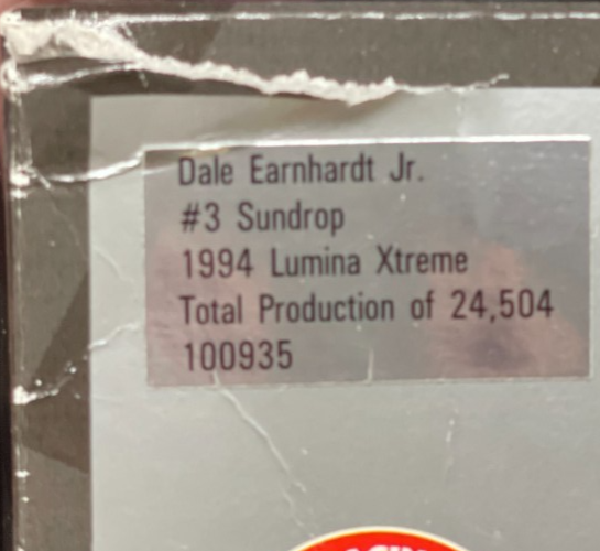 Dale Earnhardt Jr. #3 Sun Drop 1994 Lumina Xtreme 1:24 NASCAR Diecast - Box Wear - original photograph 10