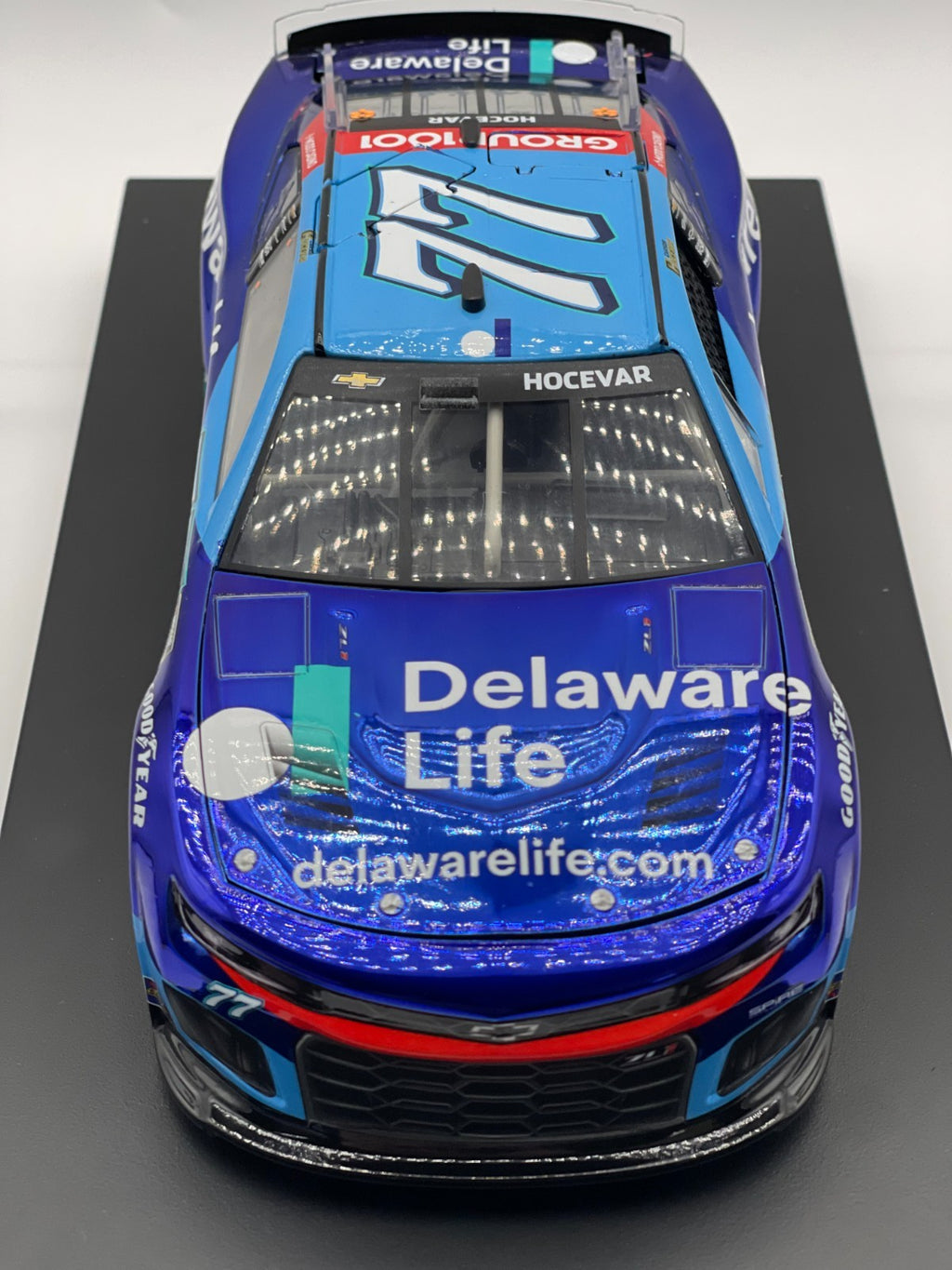 Carson Hocevar #77 Delaware Life 2025 Camaro Color Chrome 1:24 1/144 DIN 141