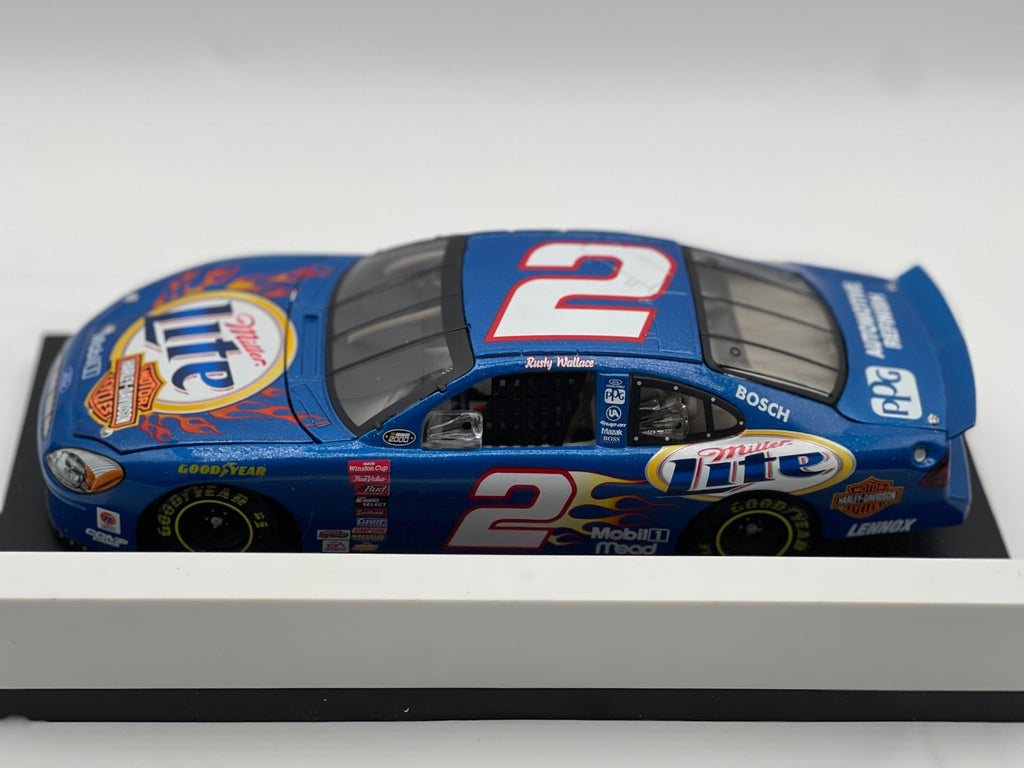 Rusty Wallace #2 Miller Lite Harley Davidson 2000 Taurus Clear Window