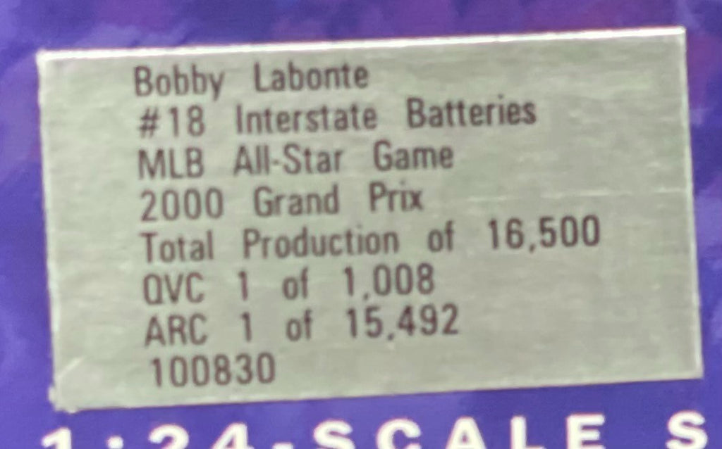 Bobby Labonte #18 Interstate Batteries MLB All Star Game 2000 Grand Prix 1:24