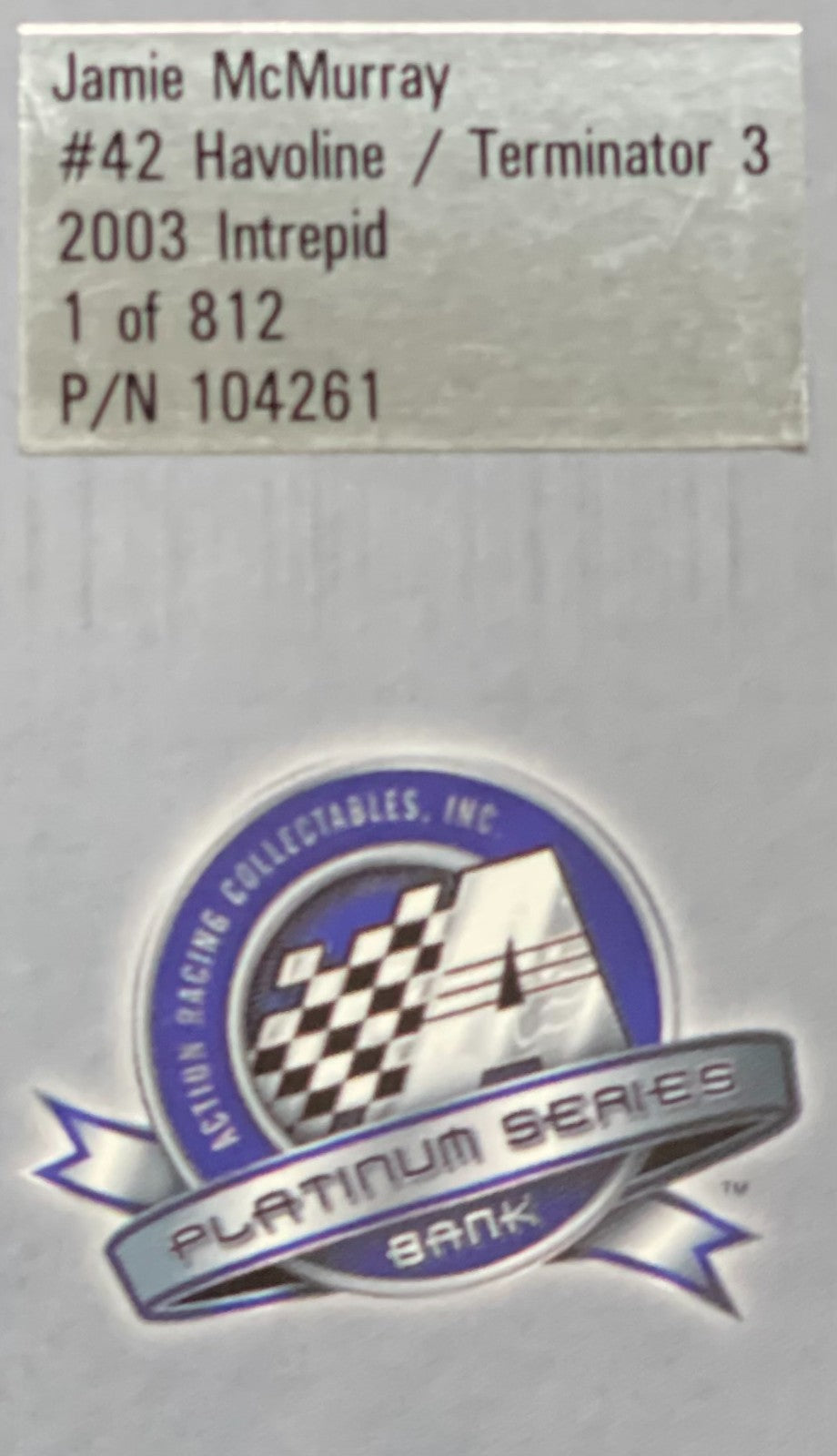 Jamie McMurray #42 Havoline Terminator 3 2003 Intrepid CWB Rookie 1:24 1/812 - original photograph 10