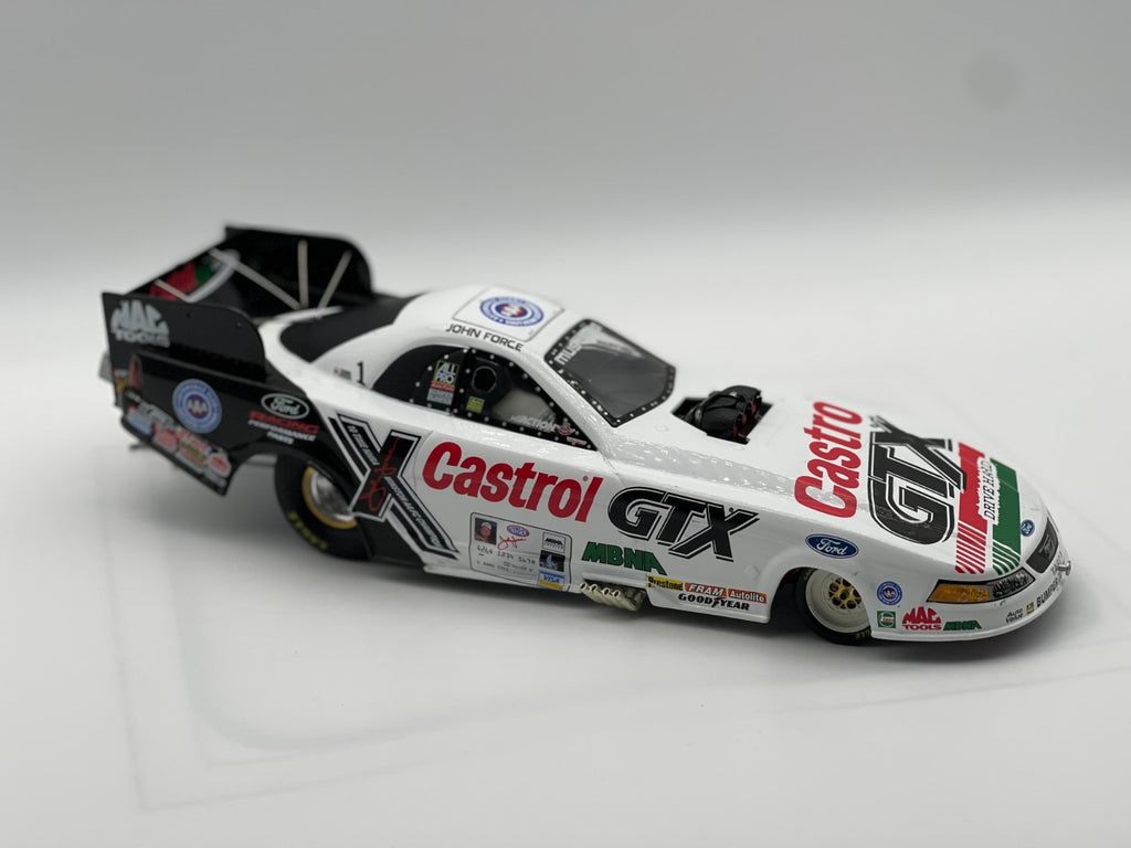John Force Castrol GTX 2001 Mustang Funny Car Diecast