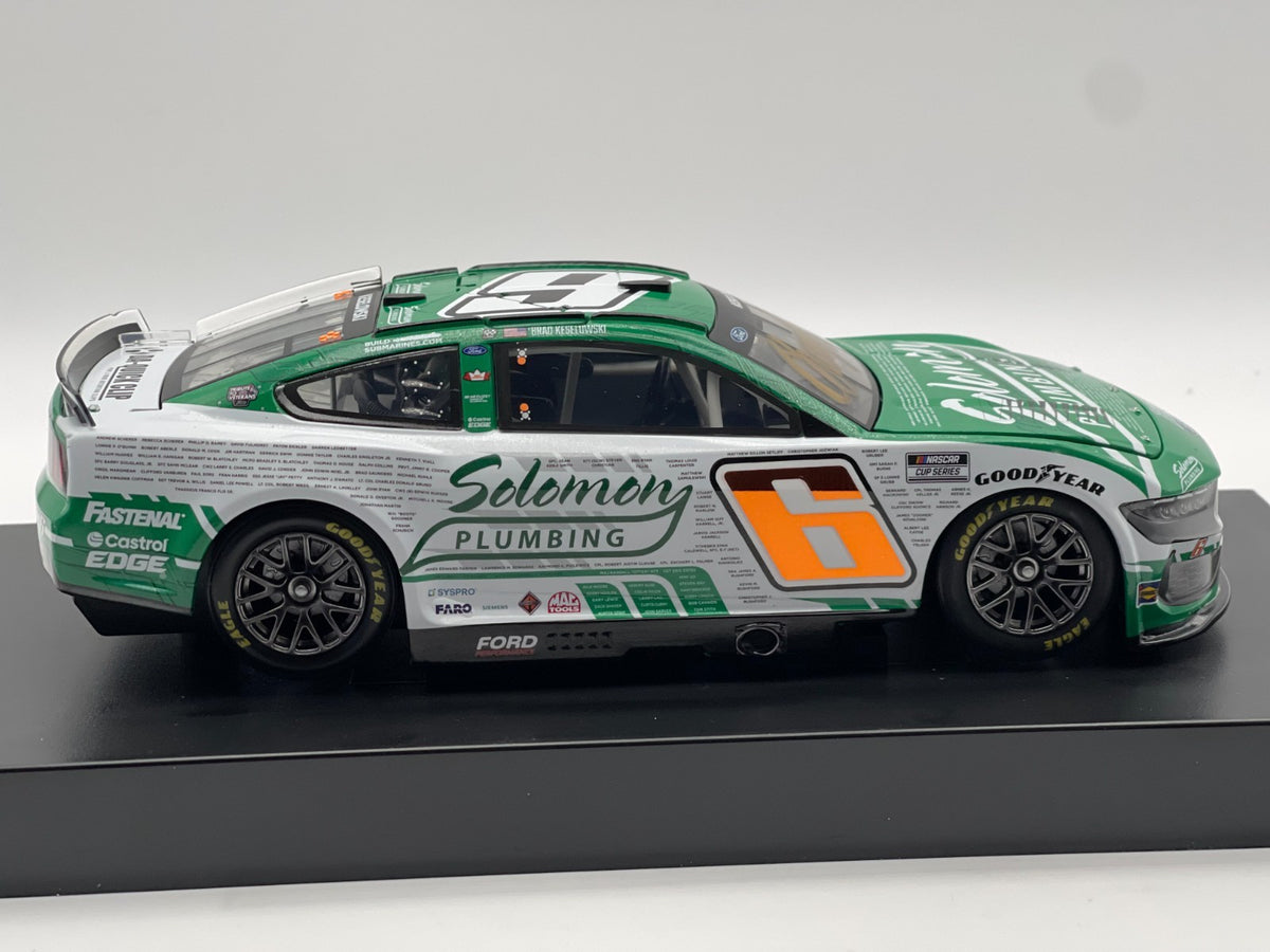 Brad Keselowski #6 Solomon Plumbing Tribute to Veterans 2024 Mustang Auto 1/144