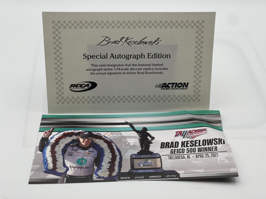 Brad Keselowski #2 Talladega Win 2021 Auto 1 of 120 DIN 9 NASCAR