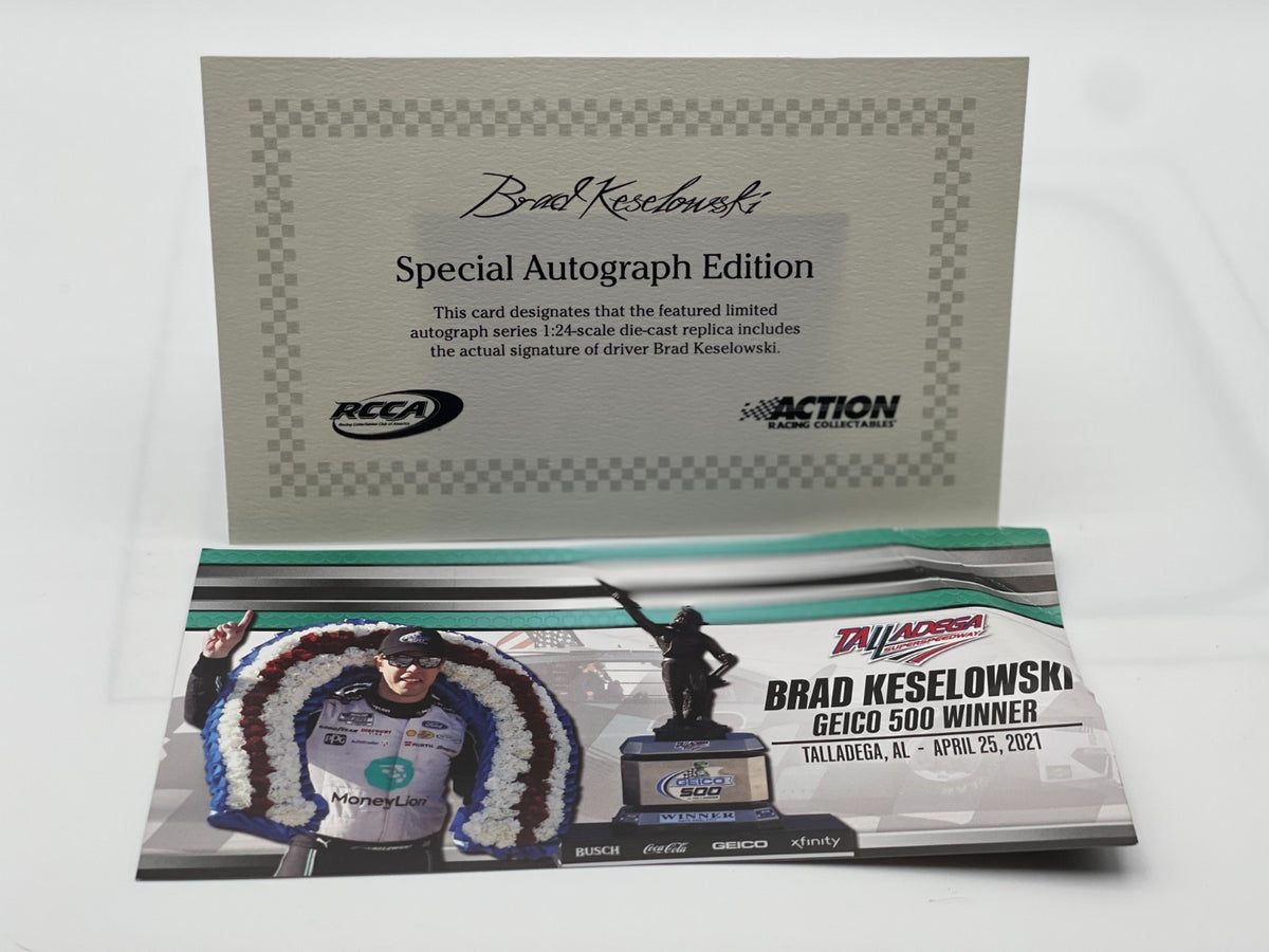 Brad Keselowski #2 Talladega Win 2021 Auto 1 of 120 DIN 9 NASCAR