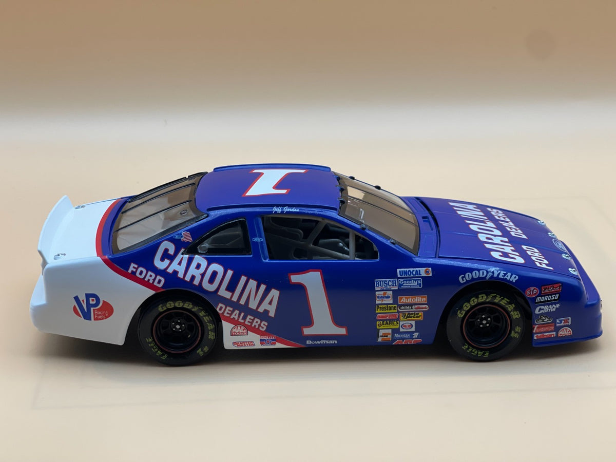 Jeff Gordon #1 Carolina Ford 1991 Ford 124 Limited Edition NASCAR Diecast Rookie