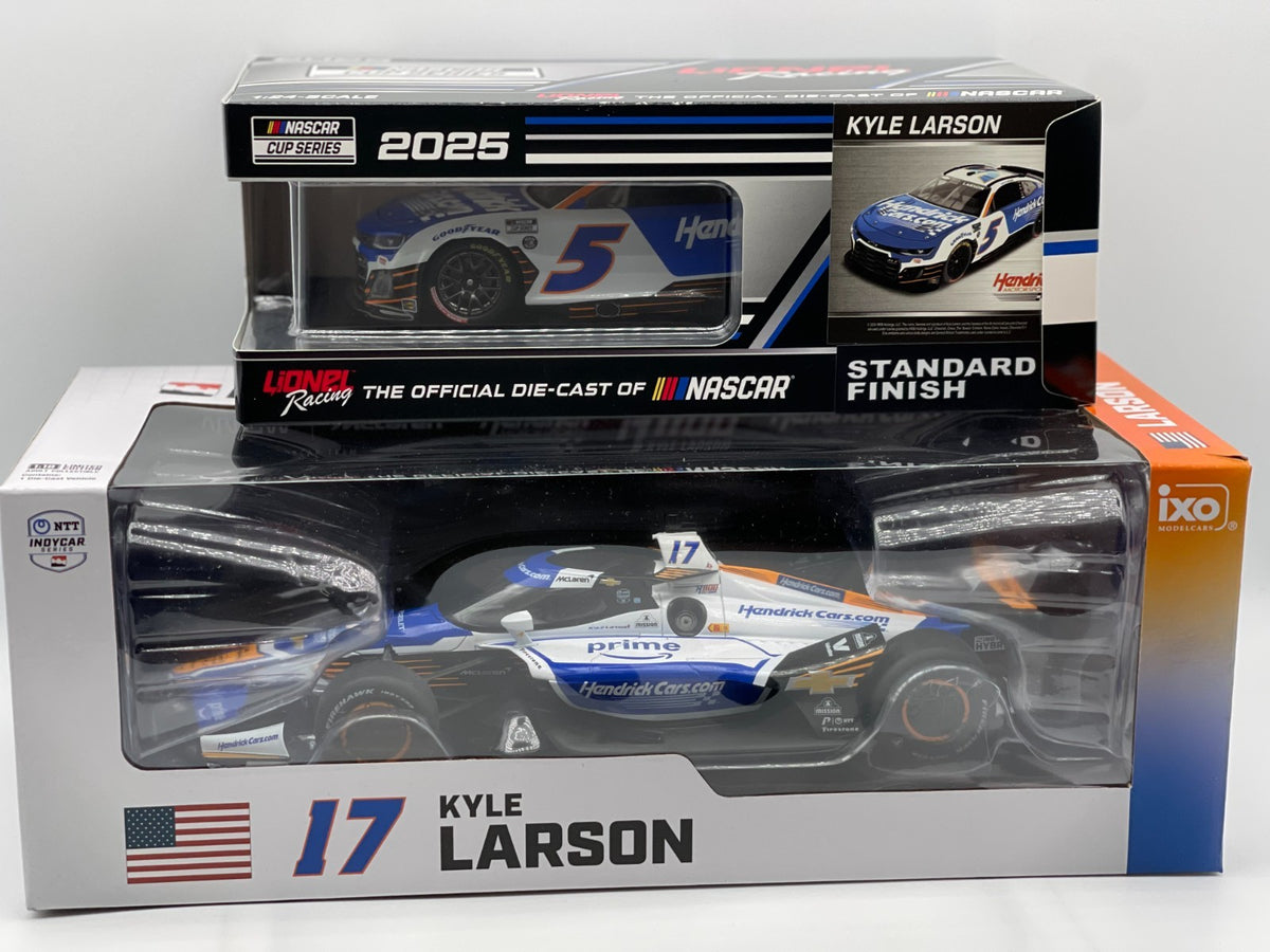 Kyle Larson #5 HendrickCars.com 2025 NASCAR / IndyCar 2-Pack 1/1360